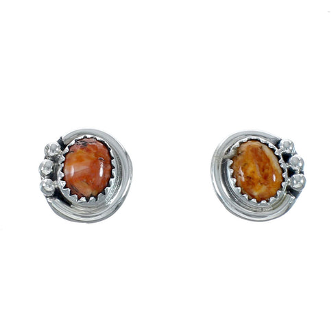 Navajo Oyster Shell Genuine Sterling Silver Post Earrings JX131058